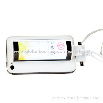 LED Light-up Power Bank with Phone Stand Function, Like a Phone HolderNew